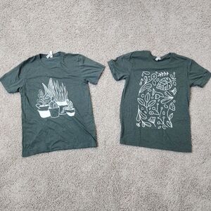 Plant Themed Cotton Tees Size M